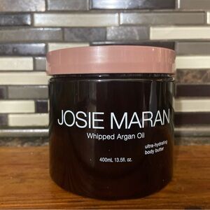 Josie Maran Whipped Argan Oil Body Butter - Black Jar with Pink Lid